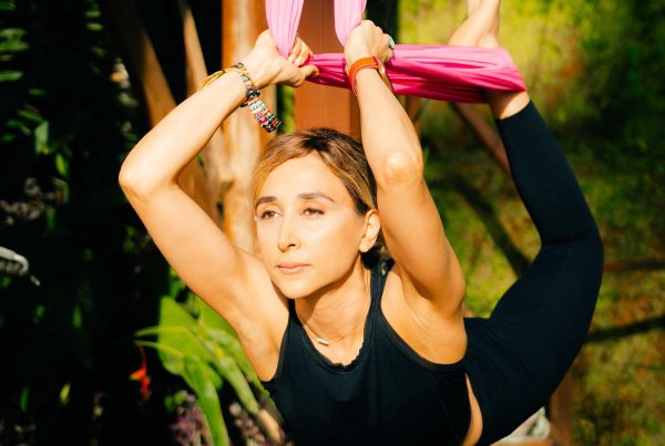 flying yoga teacher Banu